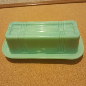 Vintage Jadeite Butter Dish
